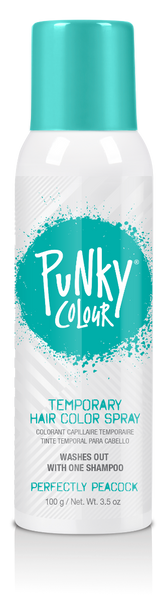 Punky Colour Perfectly Peacock Temporary Hair Spray – A teal temporary hair color spray that washes out in one shampoo.